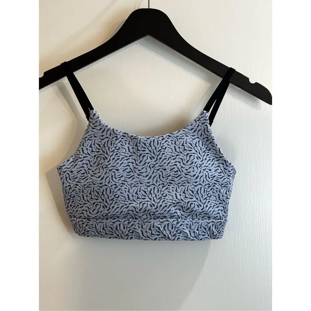 Allfenix gray sports bra top size S